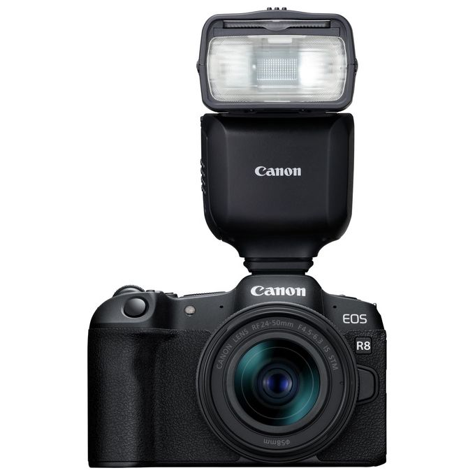 Canon 6579C002 Speedlite EL-10 Flash per Videocamera Numero Guida 40 Wireless Radio fino a 30 m Testa Orientabile 90° Verticale 330° Orizzontale Alimentazione 4 Stilo AA colore Nero