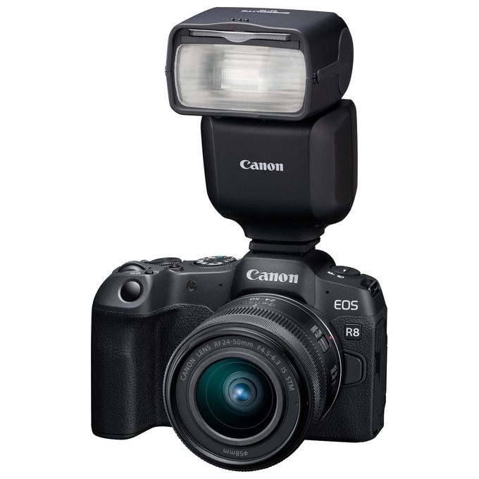 Canon 6579C002 Speedlite EL-10 Flash per Videocamera Numero Guida 40 Wireless Radio fino a 30 m Testa Orientabile 90° Verticale 330° Orizzontale Alimentazione 4 Stilo AA colore Nero
