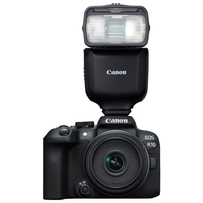 Canon 6579C002 Speedlite EL-10 Flash per Videocamera Numero Guida 40 Wireless Radio fino a 30 m Testa Orientabile 90° Verticale 330° Orizzontale Alimentazione 4 Stilo AA colore Nero