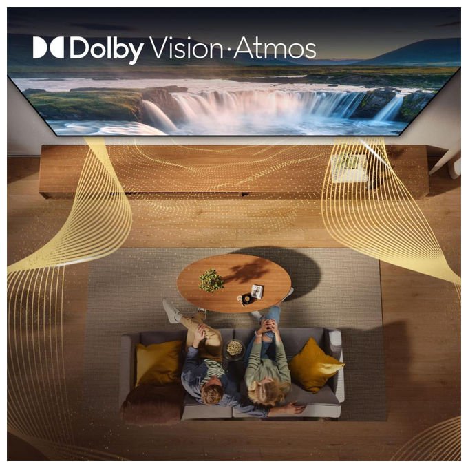Hisense 65Q7S QLED Smart TV 65'' 4K Dolby Vision IQ HDR10+ VIDAA OS Dolby Atmos colore Nero