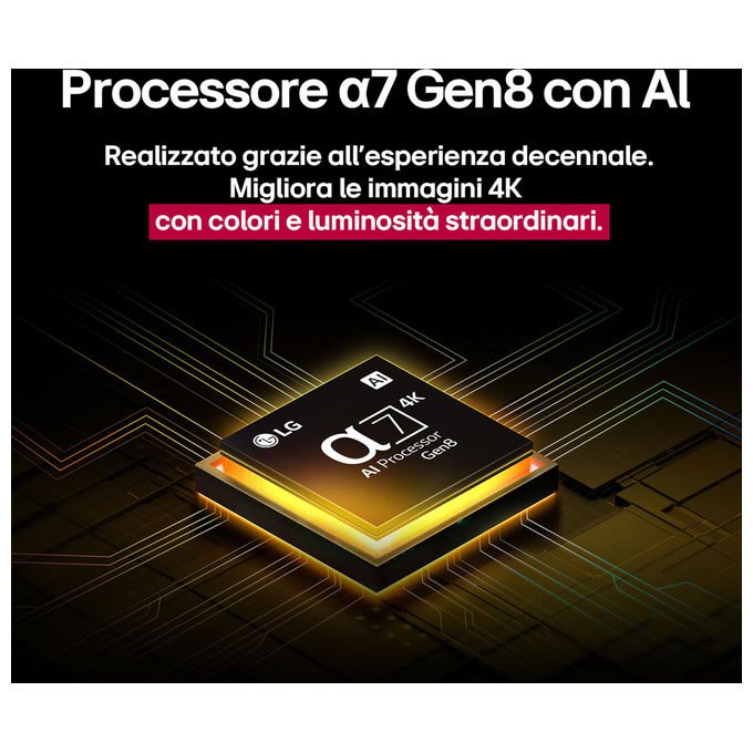 LG smart tv 65 pollici 4K, 65UA73006LA, LED Direct-LED, WebOS 25, HDR10, processore α7 Gen8, Game Optimizer, DVB-T2