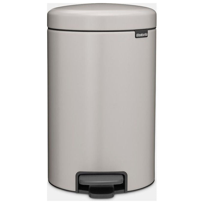 Brabantia 662205-01 NewIcon Kosz peda'lowy 12 l Acciaio Chiusura lenta e silenziosa colore Grigio