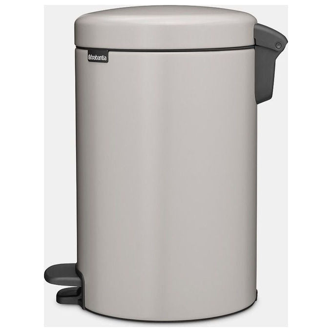 Brabantia 662205-01 NewIcon Kosz peda'lowy 12 l Acciaio Chiusura lenta e silenziosa colore Grigio