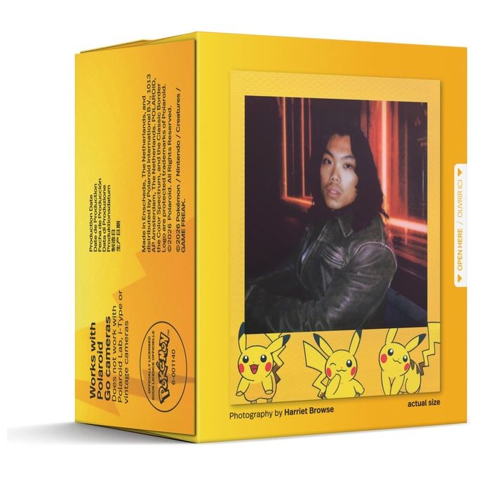 Polaroid 6657 Pellicola Istantanea a Colori per Fotocamera Go Edizione Pokémon Pikachu Confezione Doppia con 16 Foto e Cornici Gialle colore Giallo
