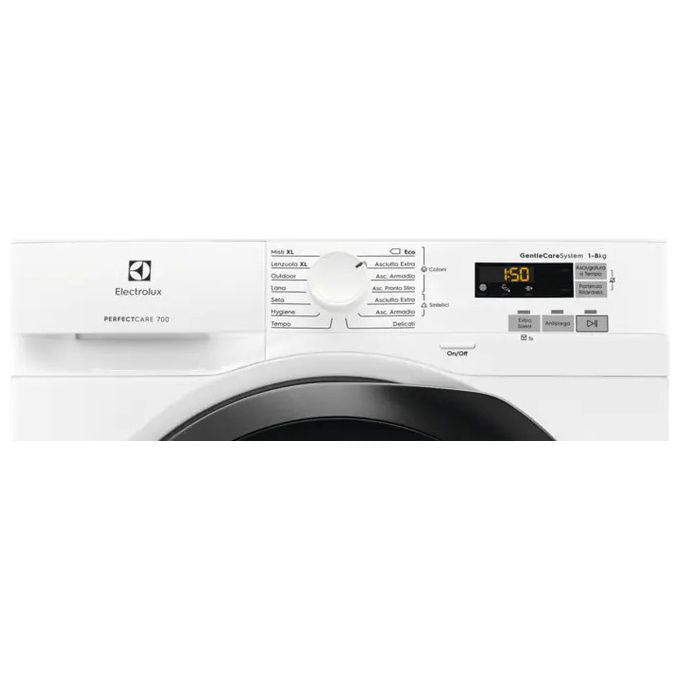 ELECTROLUX EW7H583B Asciugatrice a Pompa di calore Classe energetica A+++ Capacita' di carico 8 Kg Touch Control SensiCare GentleCare System