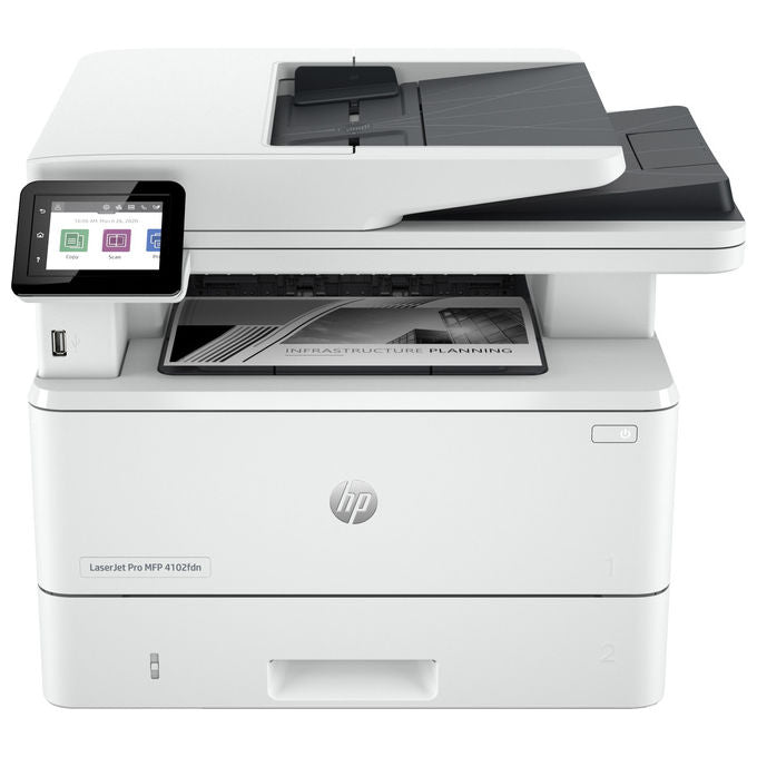 HP Stampante LaserJet Pro MFP 4102fdn Bianco e Nero con Funzionalita' avanzate per Stampa Professionale e Alta Efficienza