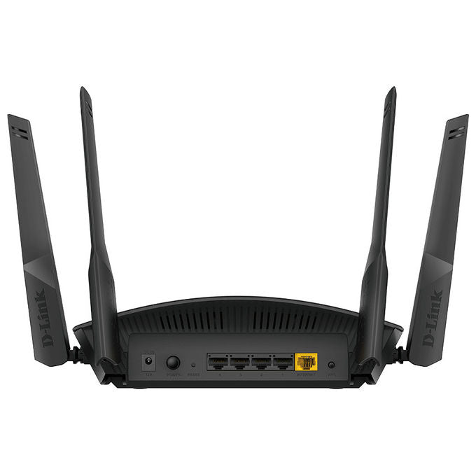 D-Link DIR-X1860 Router Wi-Fi 6 Dual-band Gigabit Ethernet 1800 Mbit-s Nero