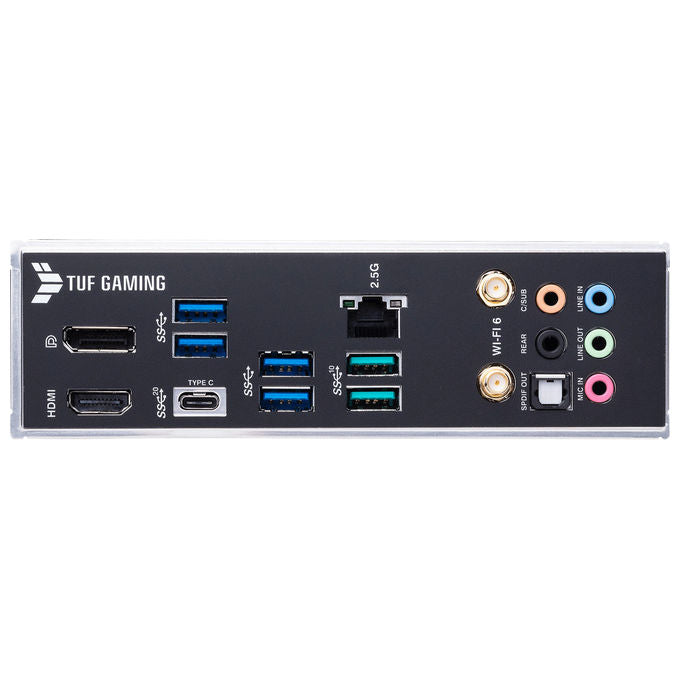 ASUS TUF Gaming H670-PRO WiFi D4 Scheda Madre ATX, Intel H670, LGA1700, DDR4, PCI 5.0, Intel 2.5Gb Ethernet, WiFi 6, Realtek 7.1 Surround, 4xM.2, 4xSATA 6GB-s, USB 3.2 Gen 2x2, Armoury Crate, Nero