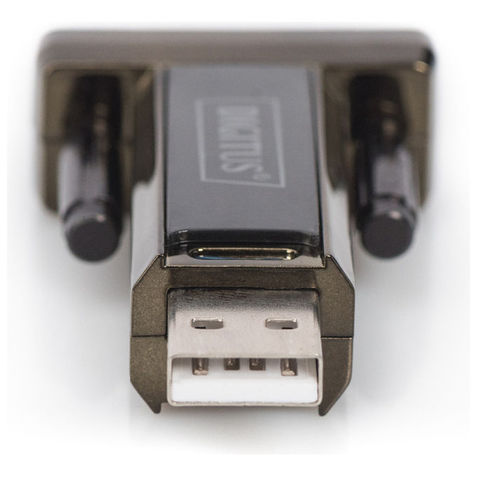 Digitus Adattatore per Seriali Usb 2.o A-M a DSUB9-M Nero