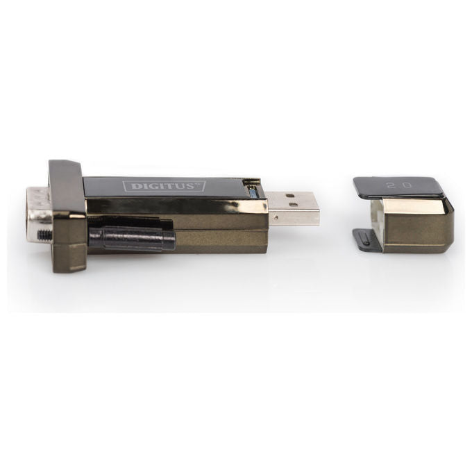 Digitus Adattatore per Seriali Usb 2.o A-M a DSUB9-M Nero
