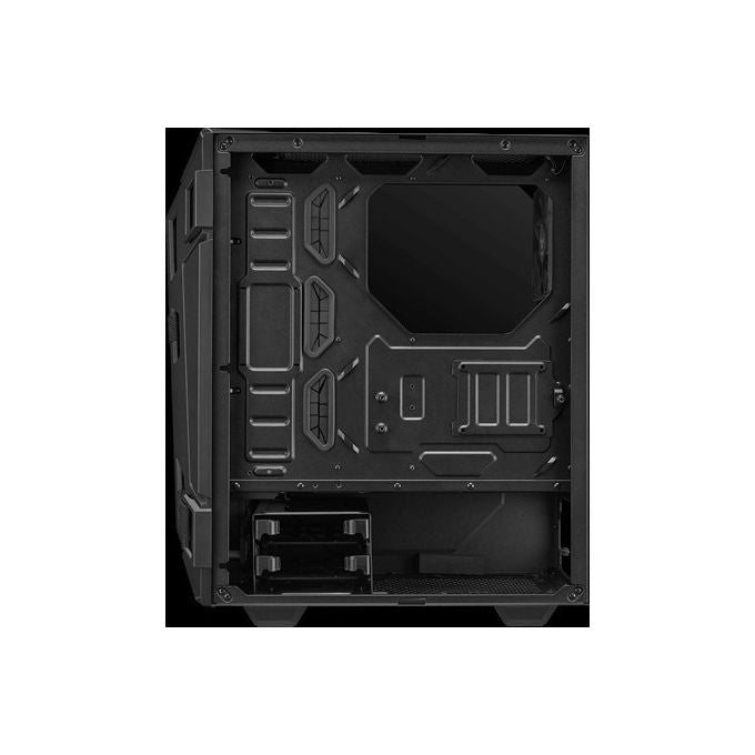 ASUS TUF Gaming GT301, case gaming ATX mid-tower con pannello laterale in vetro temperato, griglia frontale a nido d'ape, 3 ventole 120mm AURA, supporto cuffie e compatibilita' radiatori fino a 360mm