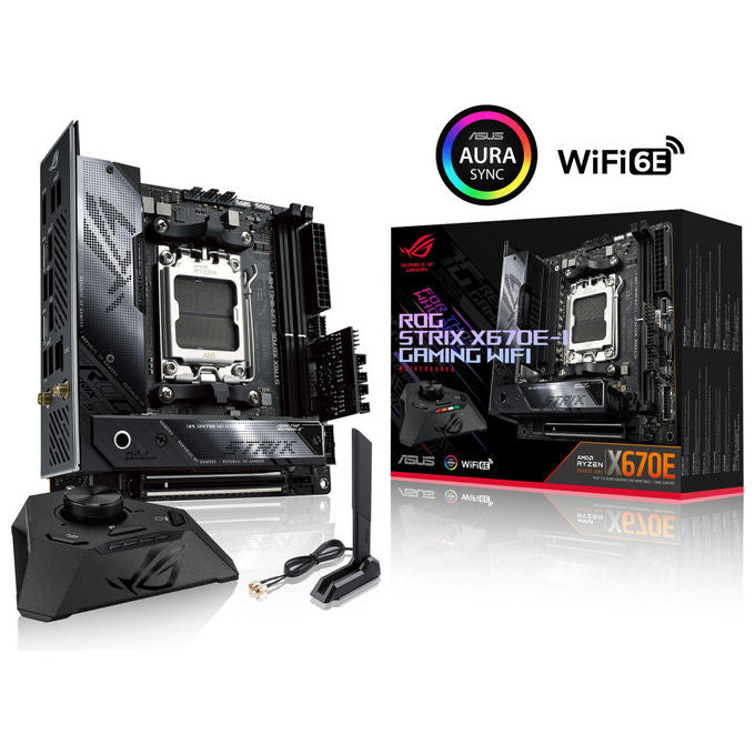 ASUS ROG STRIX X670E-I Scheda Madre Gaming mini ITX AM5 DDR5 Wi-Fi 6E PCIe 5.0