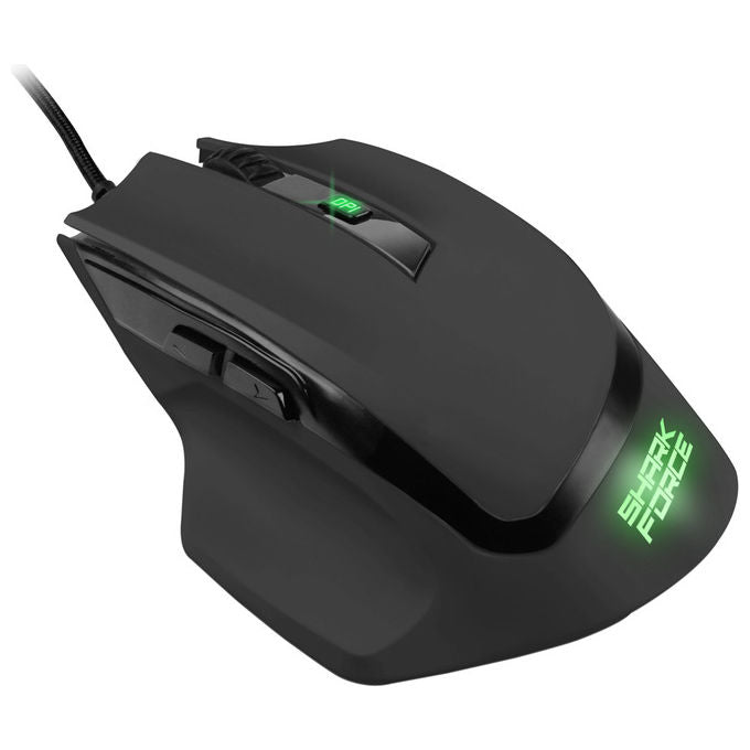 Sharkoon SHARK Force II Mouse da Gaming Ottico 4200 DPI per Destrorsi Nero