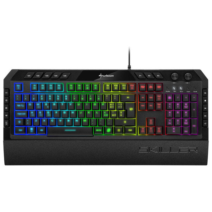 Sharkoon Skiller SGK5 Tastiera Gaming Fullsize RGB Italiano Cablata Nera