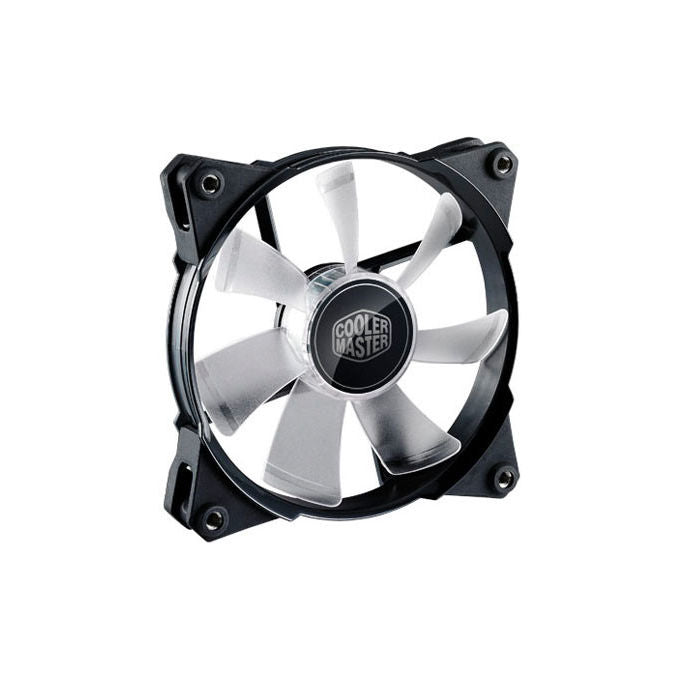 Cooler Master JetFlo 120 Ventilatore PC 12cm Nero e Bianco LED Raffreddamento Case