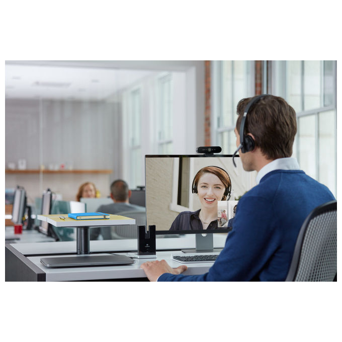Logitech BRIO Webcam 4K Ultra HD PRO per Business, 13MP, 90fps, USB 3.2
