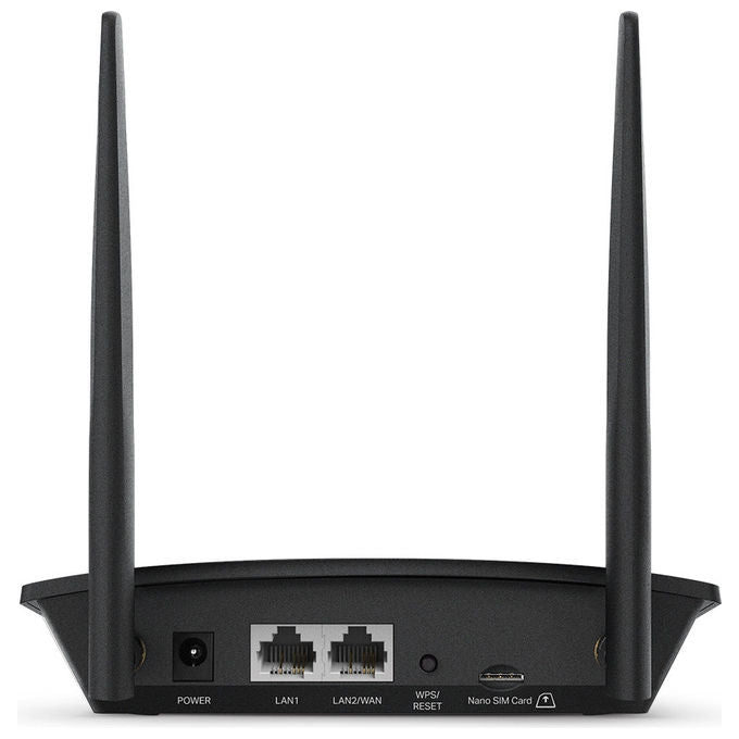TP-Link TL-MR100 Router Wireless 4G LTE Fast Ethernet Banda Singola 300Mbps Nero