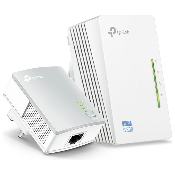 TP-LINK TL-WPA4220KIT Kit Powerline Extender Av500 600Mbps 2 Porte Ethernet Plug and Play
