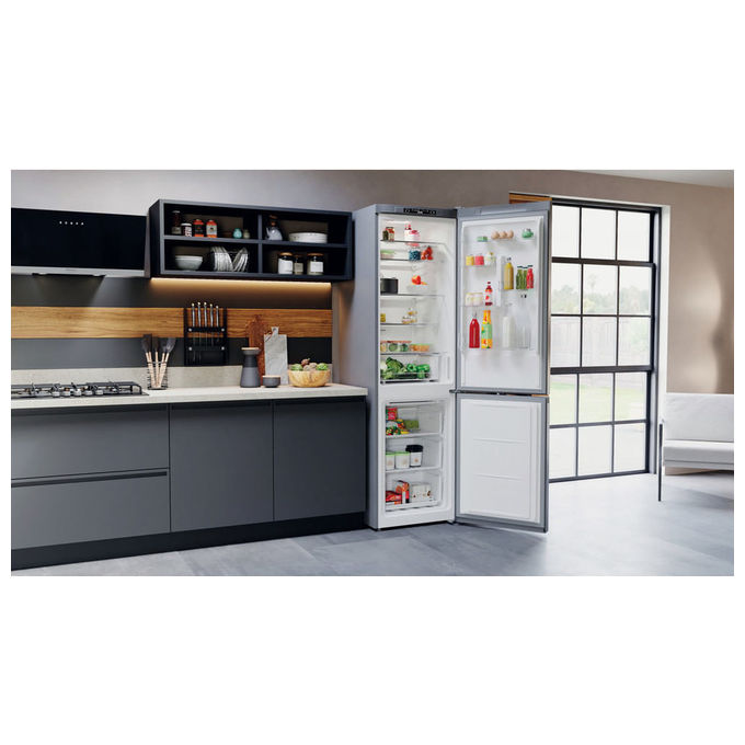 Hotpoint HAFC9 TA23SX O3 Frigorifero Combinato Libera Installazione 367 Litri Classe Energetica D Nero-Argento