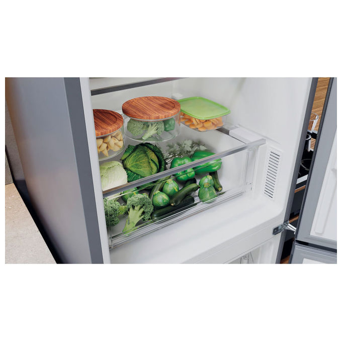 Hotpoint HAFC9 TA23SX O3 Frigorifero Combinato Libera Installazione 367 Litri Classe Energetica D Nero-Argento
