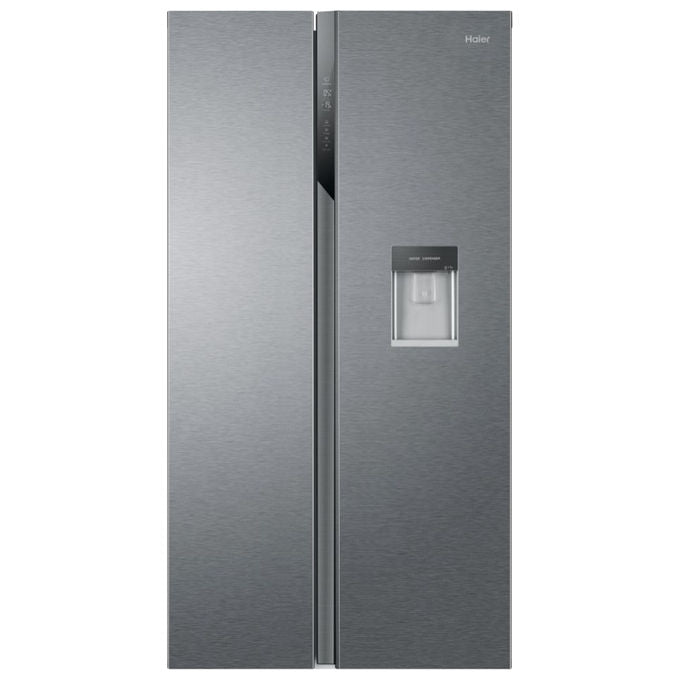 Haier HSR3918EWPG Frigorifero Side by Side Capacita' 521 Litri Classe energetica E Total No Frost 189 cm Inox Style