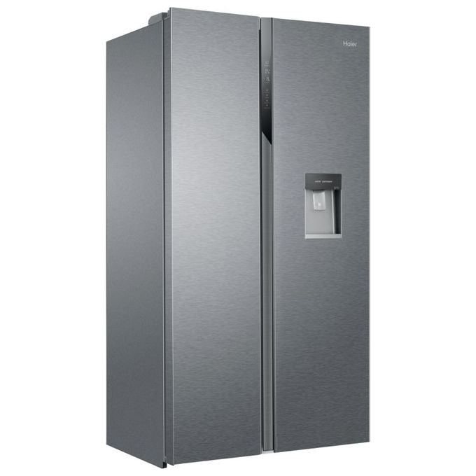 Haier HSR3918EWPG Frigorifero Side by Side Capacita' 521 Litri Classe energetica E Total No Frost 189 cm Inox Style