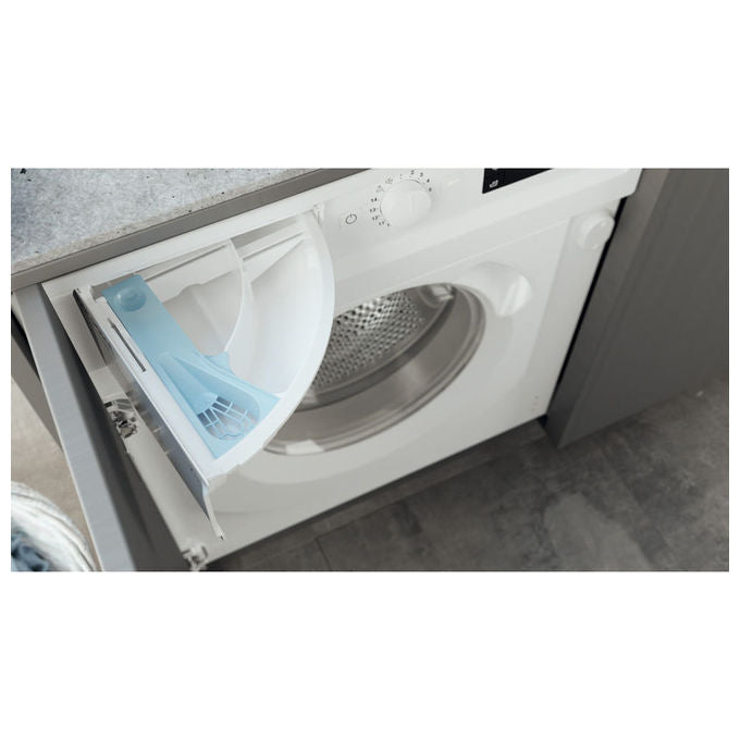 Hotpoint BI WMHG 71483 EU N Lavatrice da incasso Frontale 7 Kg 1400 rpm Classe D Motore Inverter 14 Programmi (81.5x59.5x54.5 cm) colore Bianco