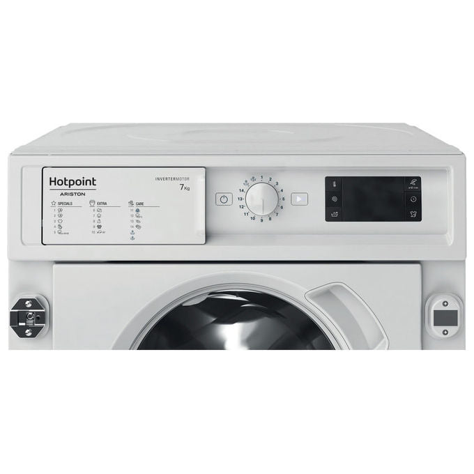 Hotpoint BI WMHG 71483 EU N Lavatrice da incasso Frontale 7 Kg 1400 rpm Classe D Motore Inverter 14 Programmi (81.5x59.5x54.5 cm) colore Bianco