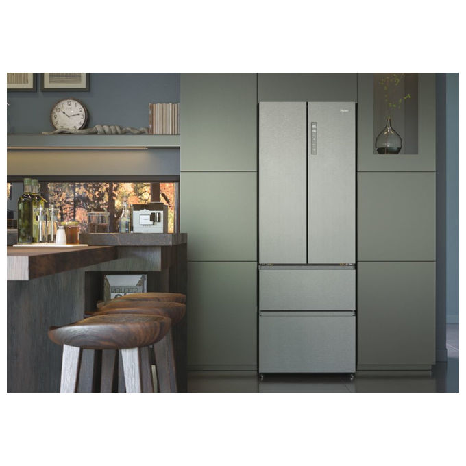 Haier HB20FPAAA Frigorifero Side by Side Capacita' 454 Litri Classe energetica E (A++) 200,6 cm Inox