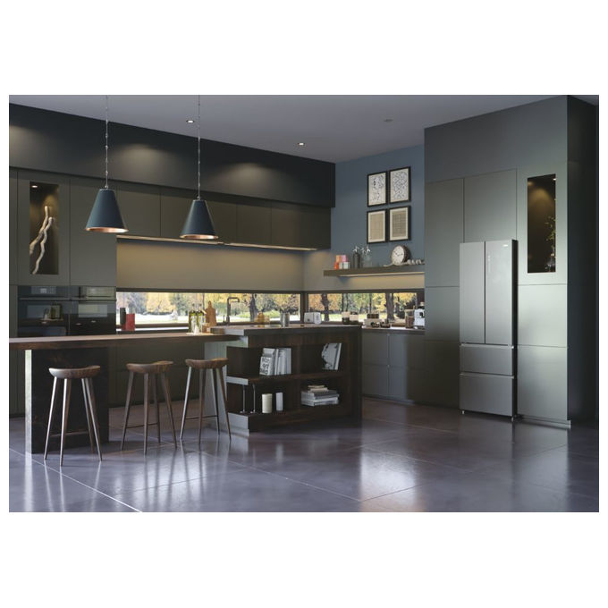 Haier HB20FPAAA Frigorifero Side by Side Capacita' 454 Litri Classe energetica E (A++) 200,6 cm Inox