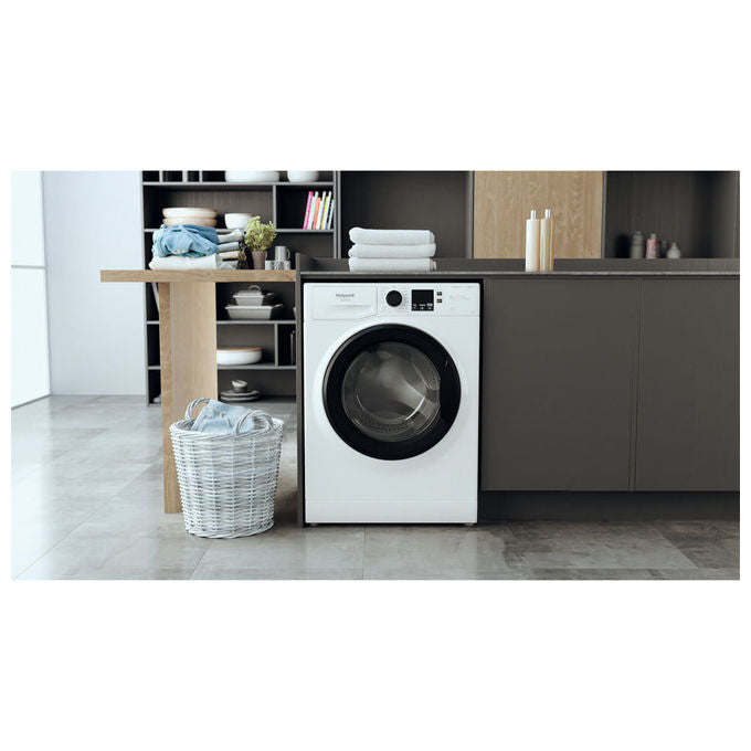 Hotpoint NF825WK IT Lavatrice carica frontale 8 Kg Classe B Profondita' 60 cm Centrifuga 1200 giri Funzione Vapore Motore Inverter