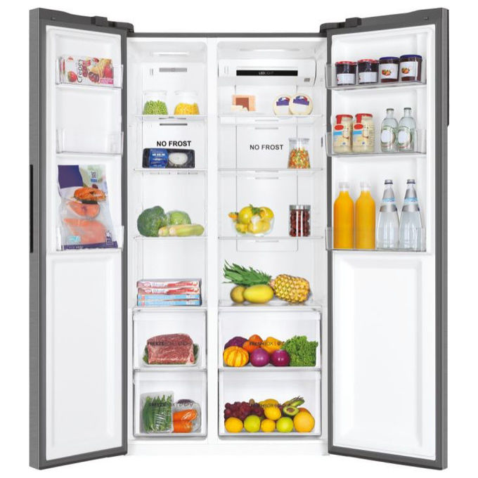 Haier HSR3918ENPG Serie 3 Frigorifero Side by Side No Frost Inverter 528 litri Classe E Multi Air Flow LED