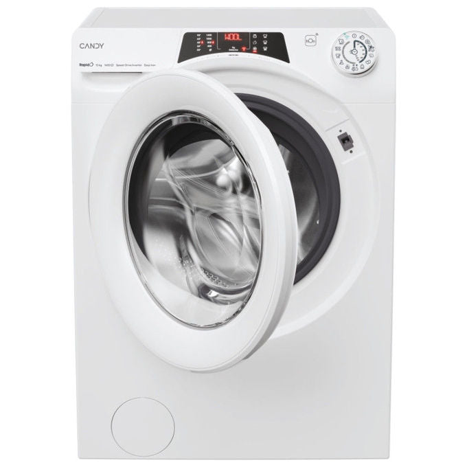 Candy RO14104DWMT1S Rapido' Lavatrice Frontale 10 Kg 1400 rpm Classe A Wi-Fi Vapore Inverter (85x60x58 cm) colore Bianco