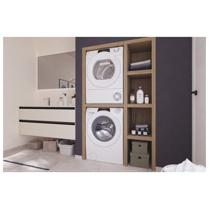 Candy RO14104DWMT1S Rapido' Lavatrice Frontale 10 Kg 1400 rpm Classe A Wi-Fi Vapore Inverter (85x60x58 cm) colore Bianco