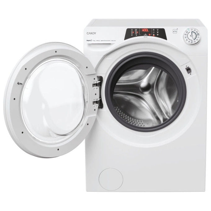 Candy RO14104DWMT1S Rapido' Lavatrice Frontale 10 Kg 1400 rpm Classe A Wi-Fi Vapore Inverter (85x60x58 cm) colore Bianco