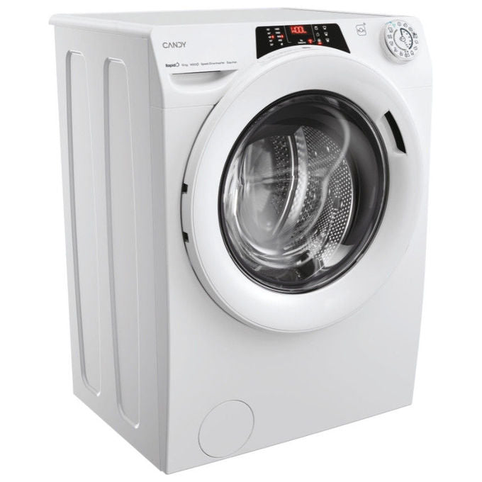 Candy RO14104DWMT1S Rapido' Lavatrice Frontale 10 Kg 1400 rpm Classe A Wi-Fi Vapore Inverter (85x60x58 cm) colore Bianco