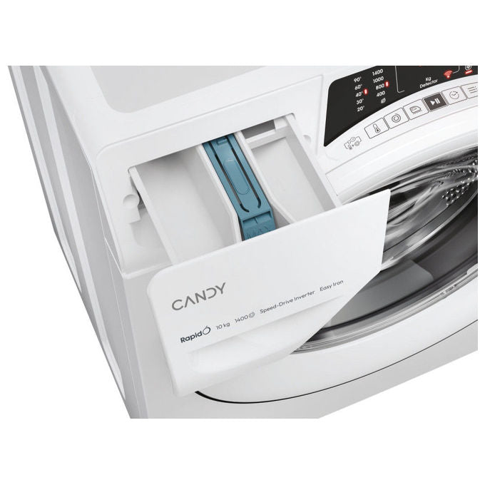 Candy RO14104DWMT1S Rapido' Lavatrice Frontale 10 Kg 1400 rpm Classe A Wi-Fi Vapore Inverter (85x60x58 cm) colore Bianco