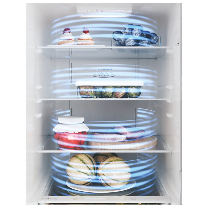 Candy CCE4T618EW Frigorifero combinato libera installazione 341 Litri Classe energetica E Total No Frost H 185 cm Bianco