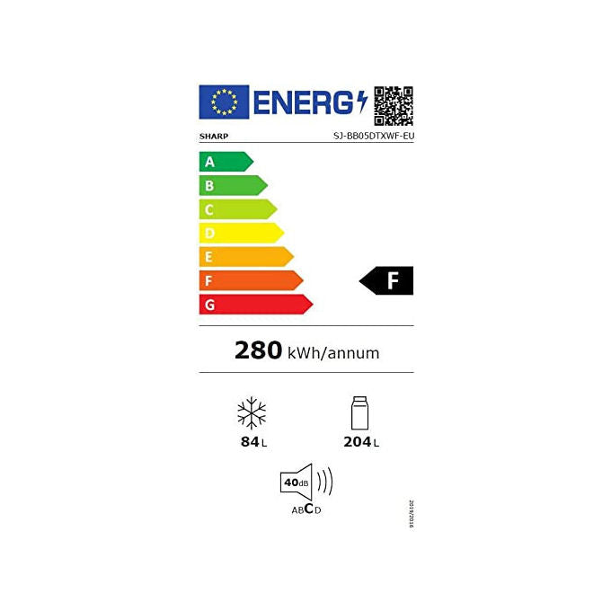 Sharp Frigorifero Combinato SJ-BB05DTXWF-EU No Frost Bianco Libera installazione