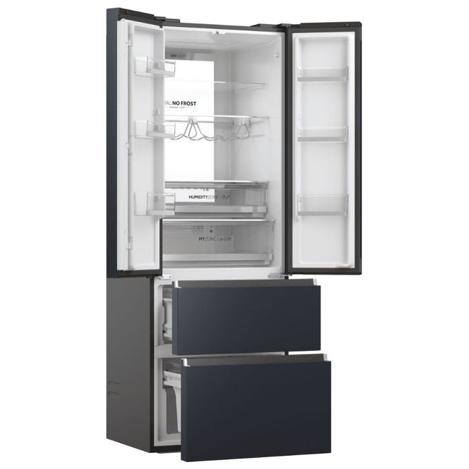 Haier HFW7720ENMB FD 70 Serie 7 - Frigorifero Multidoor 477 L, 200,6 cm, Classe E, 37 dB, No Frost, Wi-Fi, MyZone, Humidity Zone, Nero