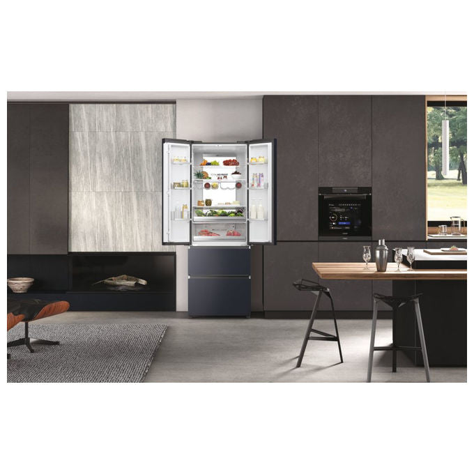 Haier HFW7720ENMB FD 70 Serie 7 - Frigorifero Multidoor 477 L, 200,6 cm, Classe E, 37 dB, No Frost, Wi-Fi, MyZone, Humidity Zone, Nero