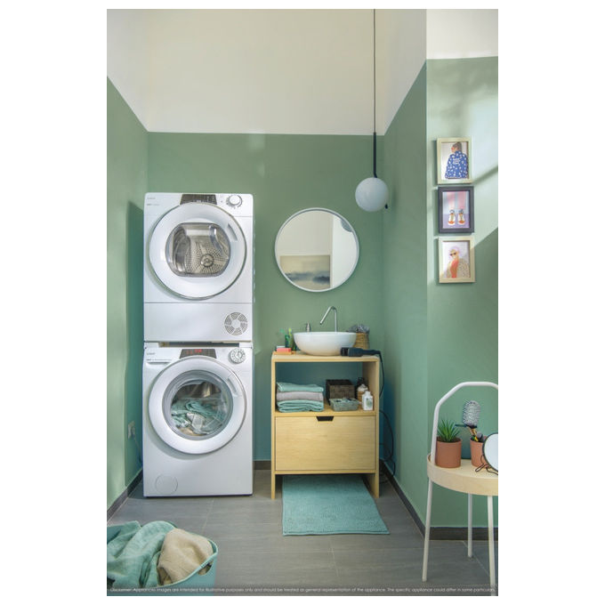 Candy RO4 1274DWMT-1-S Rapidó Lavatrice Slim 7 Kg 1200 rpm Classe A Wi-Fi Vapore Inverter (85x60x45 cm) colore Bianco