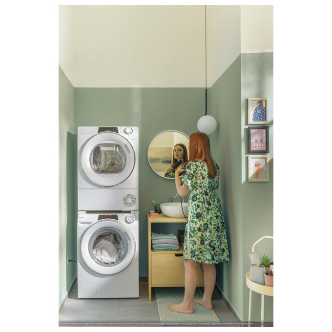 Candy RO4 1274DWMT-1-S Rapidó Lavatrice Slim 7 Kg 1200 rpm Classe A Wi-Fi Vapore Inverter (85x60x45 cm) colore Bianco