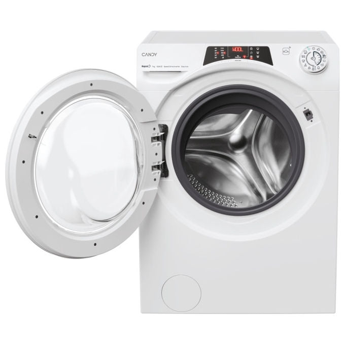 Candy RO4 1274DWMT-1-S Rapidó Lavatrice Slim 7 Kg 1200 rpm Classe A Wi-Fi Vapore Inverter (85x60x45 cm) colore Bianco