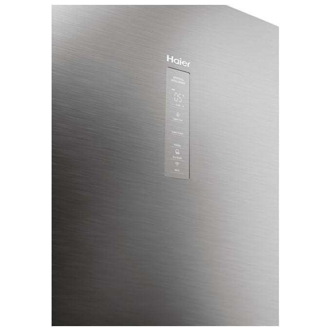 Haier HTW5620DNMG Frigorifero combinato 3D 60 Serie 5 Libera installazione 414 litri 3 porte No Frost Luce Led Classe D Silver
