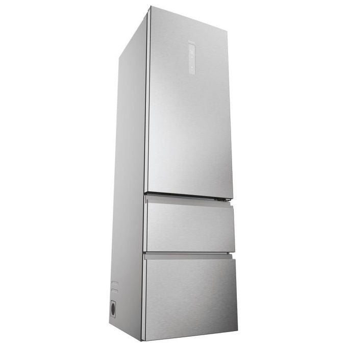Haier HTW5620DNMG Frigorifero combinato 3D 60 Serie 5 Libera installazione 414 litri 3 porte No Frost Luce Led Classe D Silver