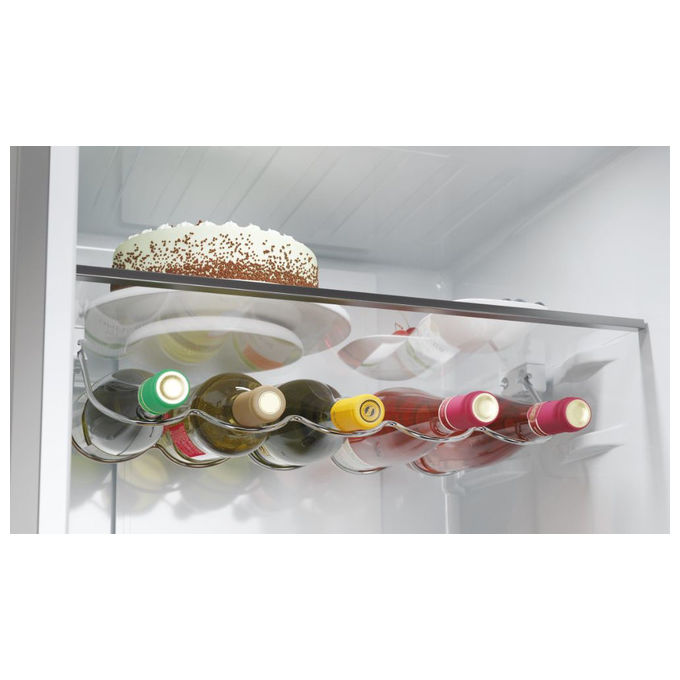 Haier HTW5620DNMG Frigorifero combinato 3D 60 Serie 5 Libera installazione 414 litri 3 porte No Frost Luce Led Classe D Silver