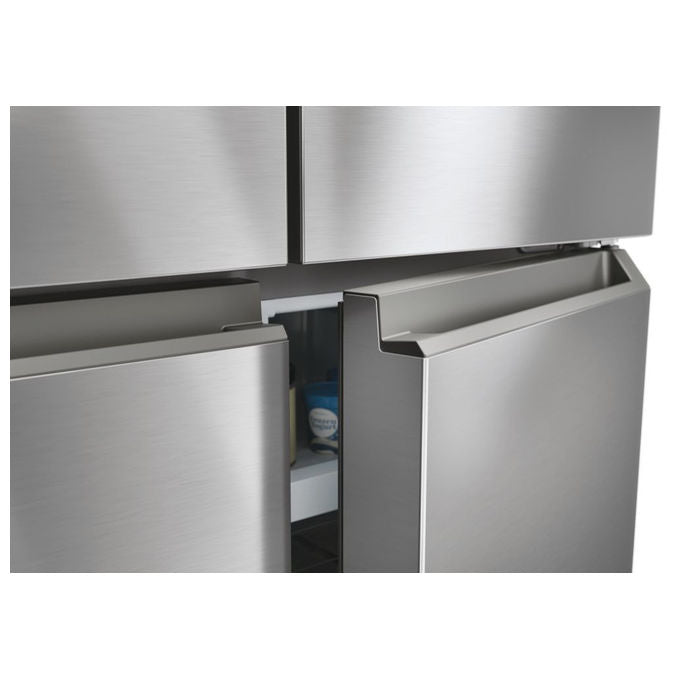 Haier Cube 83 HCR3818EWMM Frigorifero Side by Side 463L 4 Porte No Frost Platino