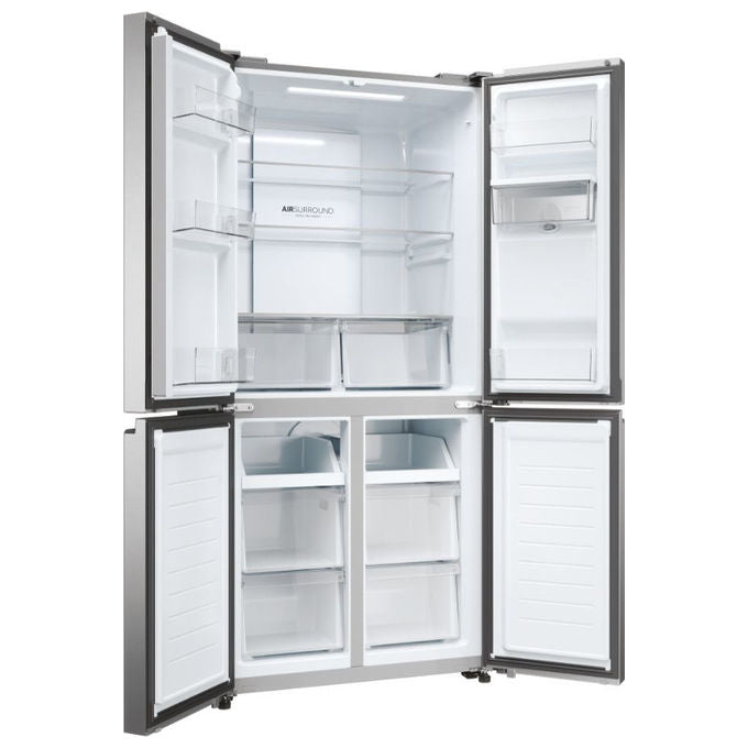 Haier Cube 83 HCR3818EWMM Frigorifero Side by Side 463L 4 Porte No Frost Platino