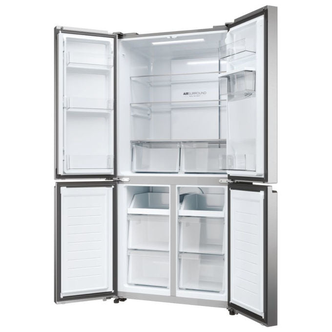 Haier Cube 83 HCR3818EWMM Frigorifero Side by Side 463L 4 Porte No Frost Platino